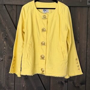 DG2 by Diane Gilman Yellow Stretch Denim